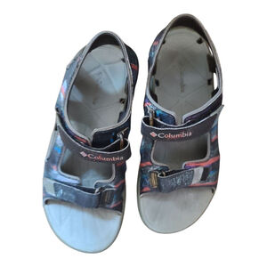 Girls Columbia Sandals Size 4 Multi-Color Omni-Grip
